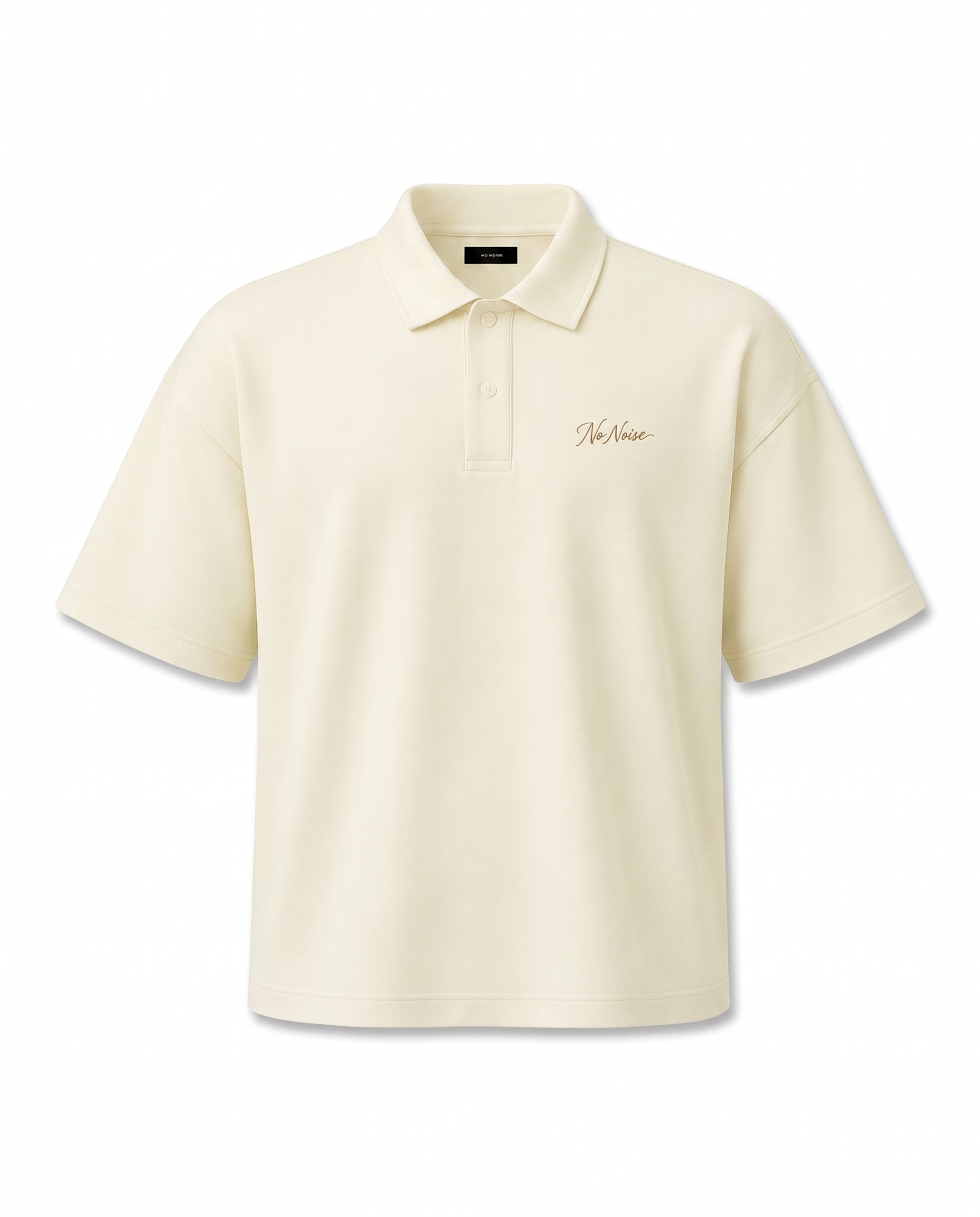 THE SIGNATURE DROP SHOULDER POLO — IVORY — Hero