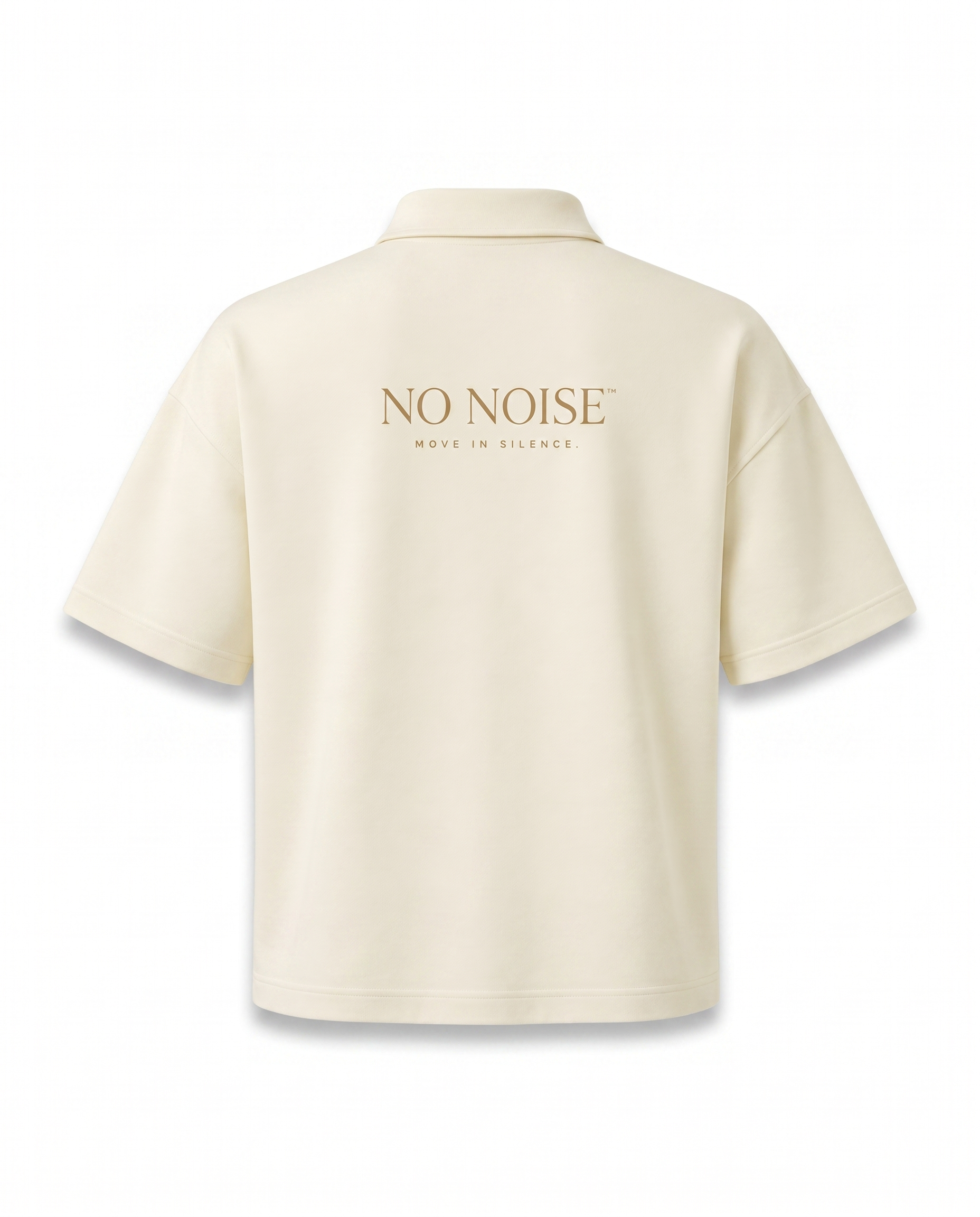 THE SIGNATURE DROP SHOULDER POLO — IVORY — Alternate Front