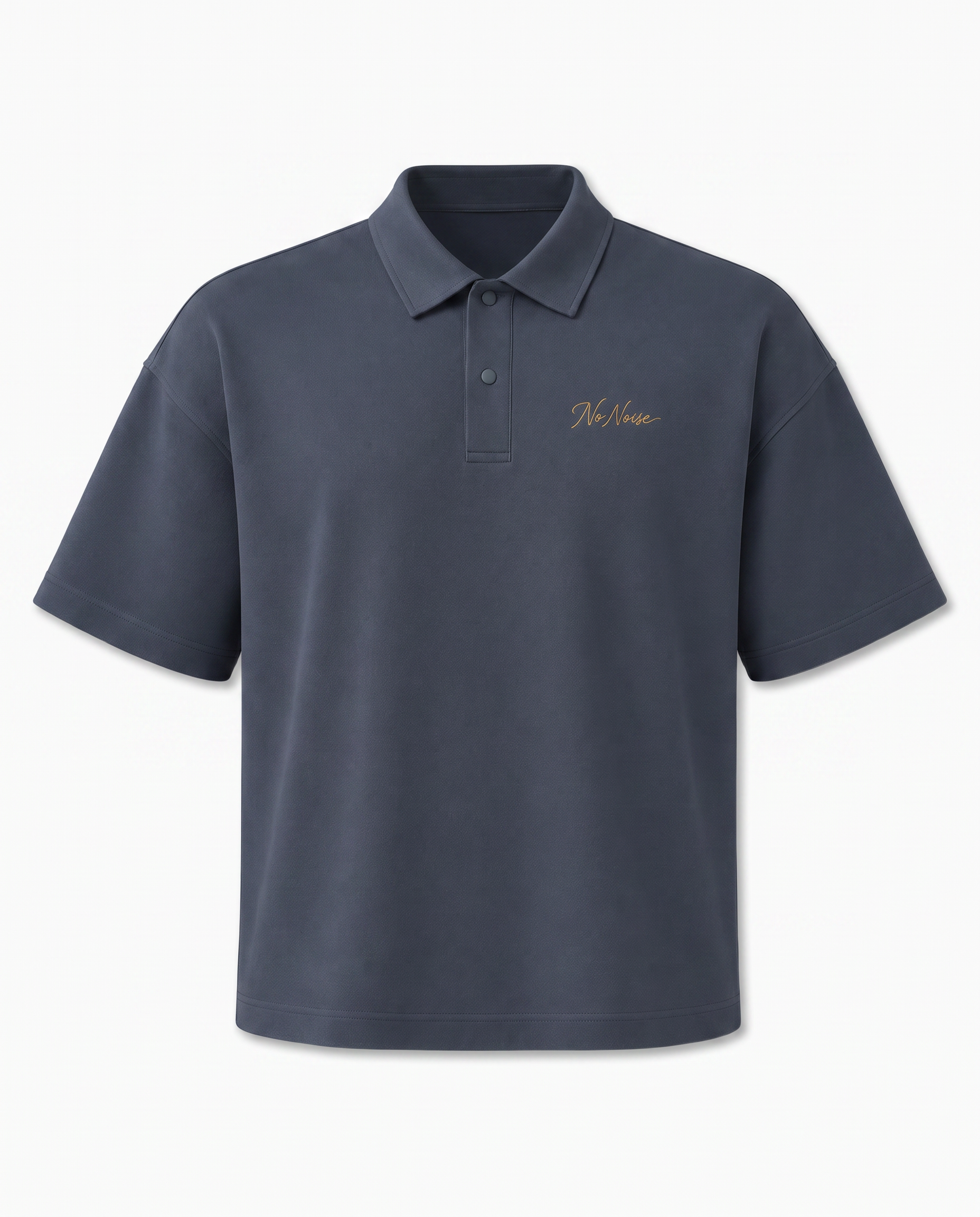 THE SIGNATURE DROP SHOULDER POLO — SLATE BLUE — Hero