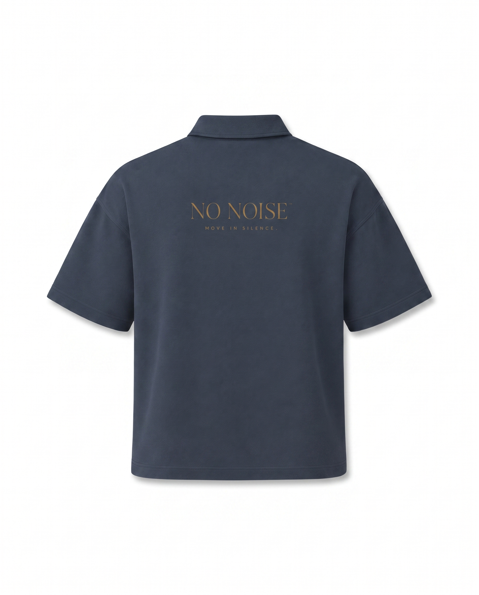 THE SIGNATURE DROP SHOULDER POLO — SLATE BLUE — Alternate Front