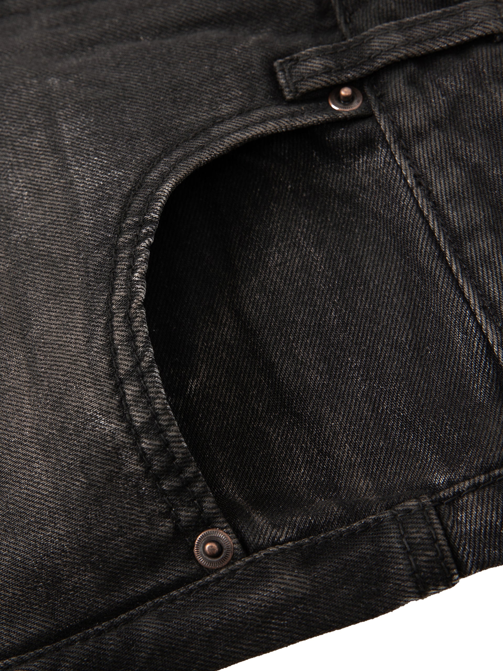 NO NOISE™ BUILT QUIET JEAN — BLACK WASH