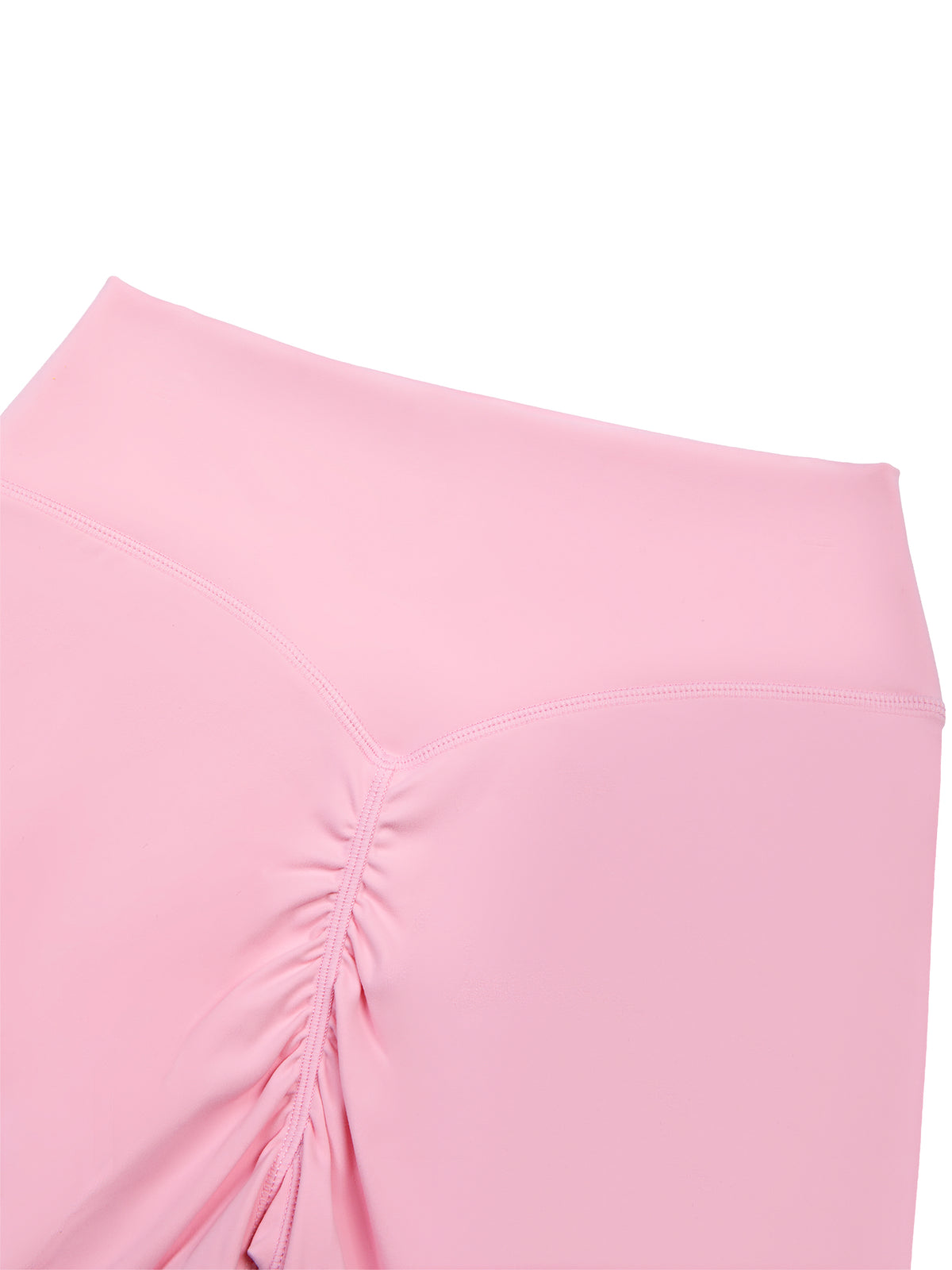 Supplier biker-short back ruching in pink for HER Movement High-Waist Biker Shorts