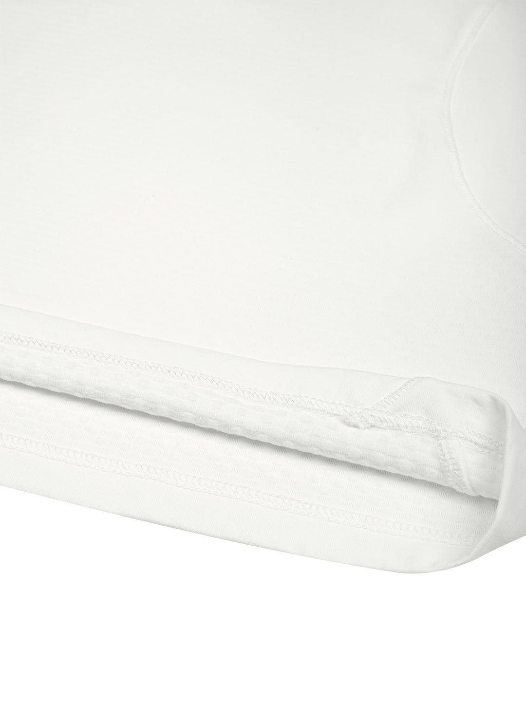 Supplier hem stitching detail in white for Movement Raglan Quarter-Zip — Black