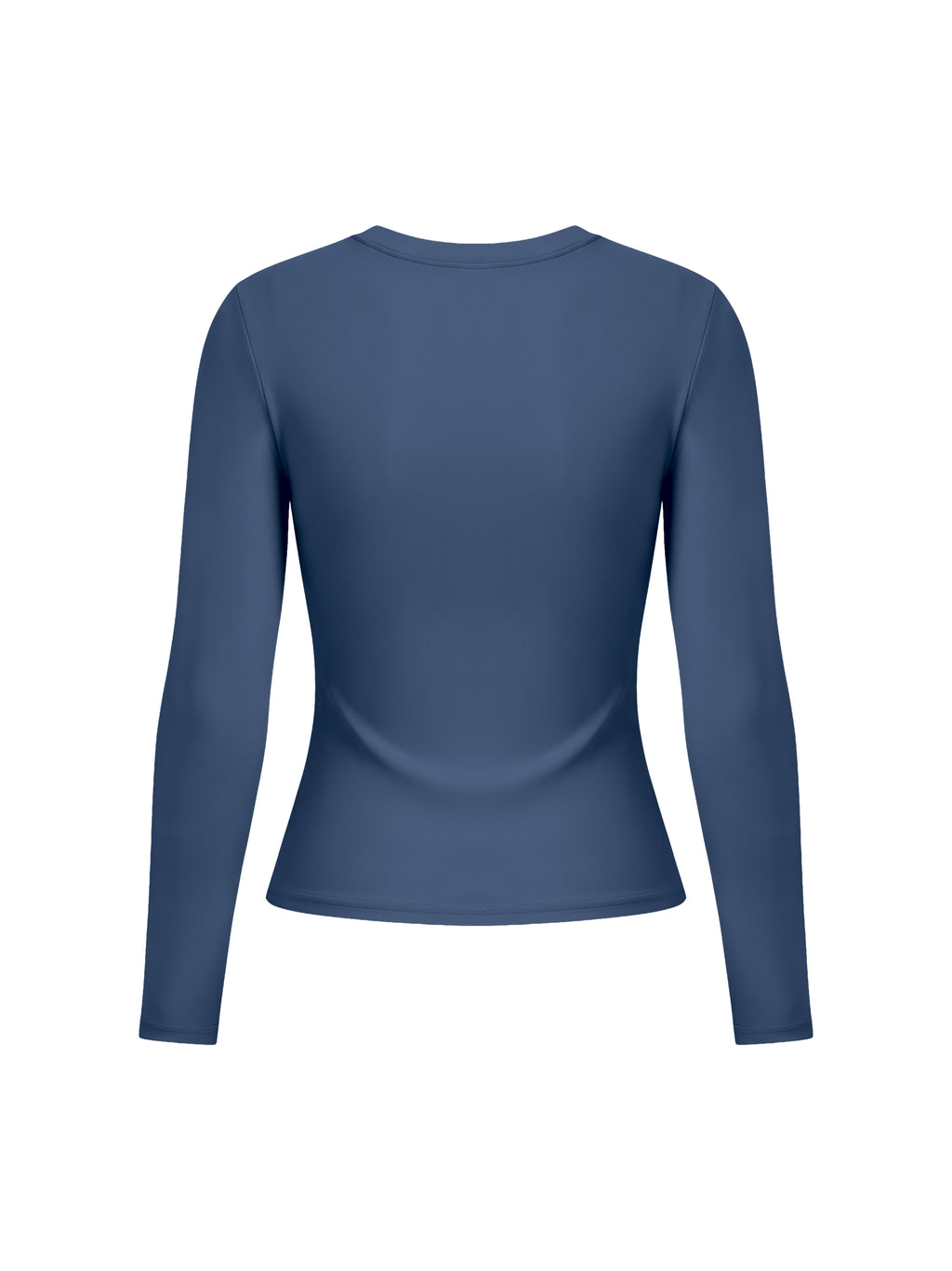 NO NOISE™ Navy training top, shaped back view