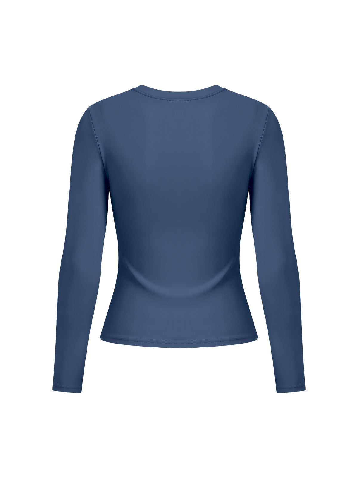 NO NOISE™ Navy training top, shaped back view