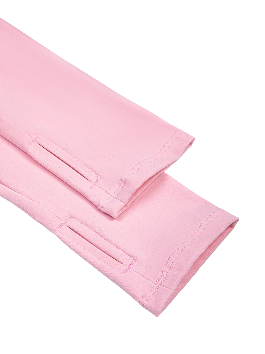 Supplier shrug sleeve detail in pink for HER Movement Cutout Long-Sleeve Shrug