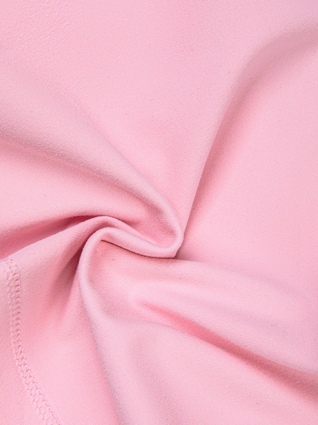 Supplier shrug fabric folds in pink for HER Movement Cutout Long-Sleeve Shrug