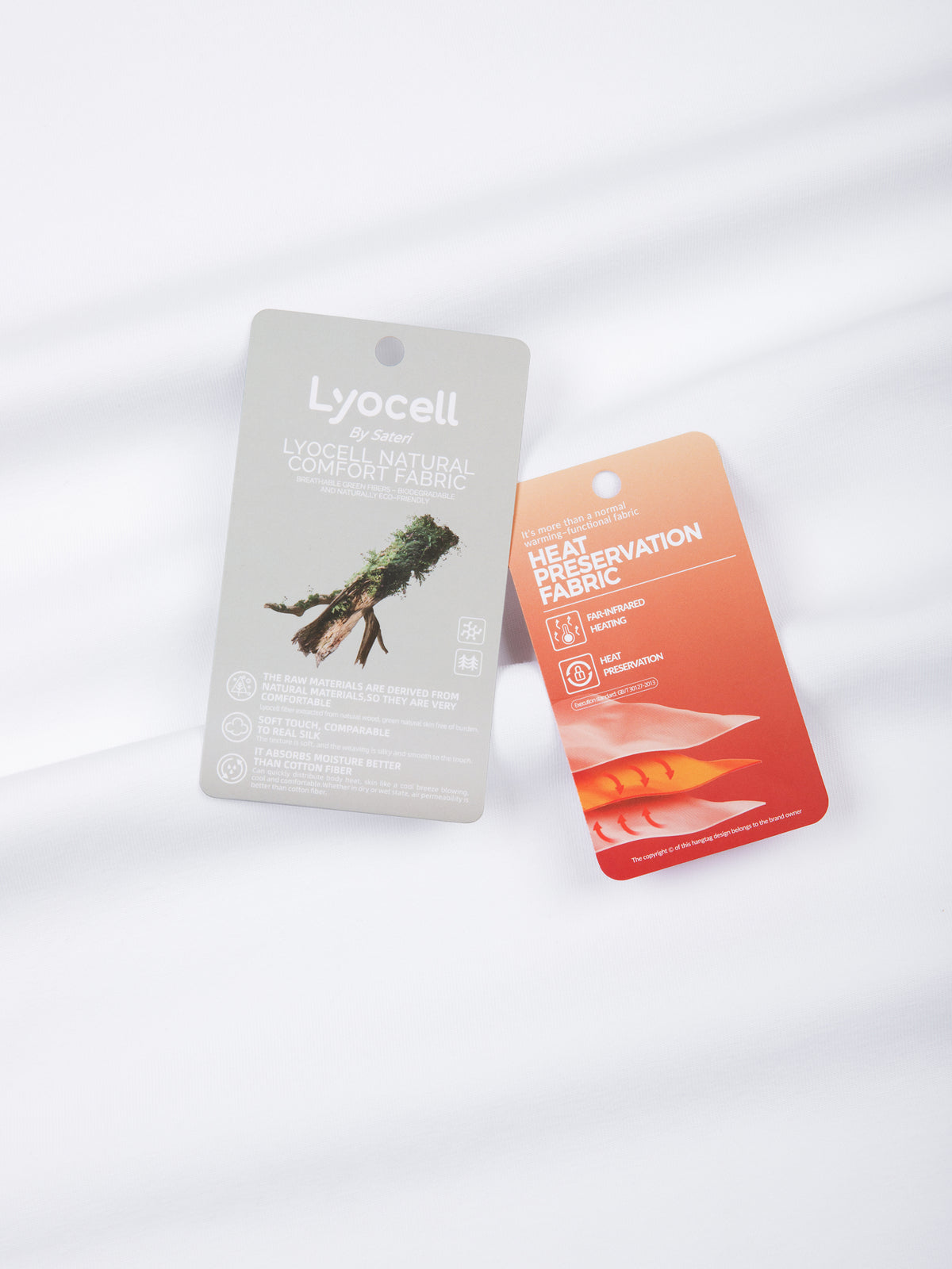 Supplier lyocell fabric hangtag reference for HER Original Signal Flared Sweatpants