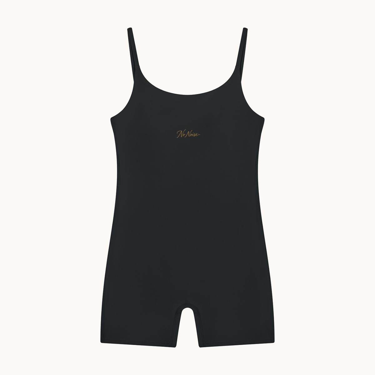 THE QUIET SUIT — NOIR — product view on warm ivory.