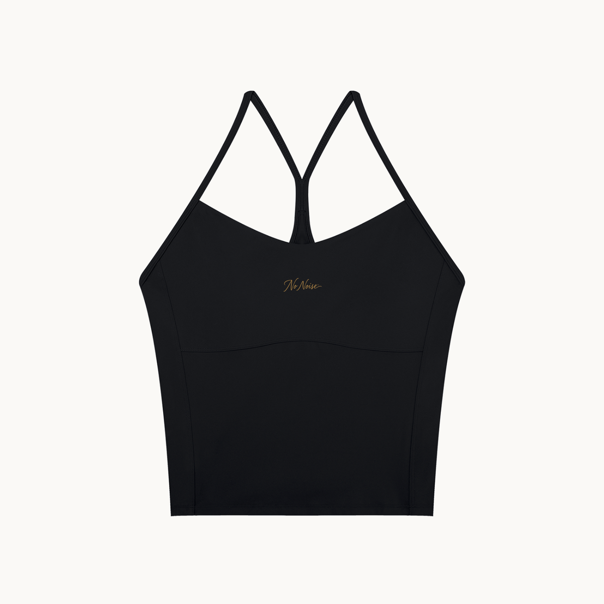 MOTION SPORTS BRA — product view on warm ivory.