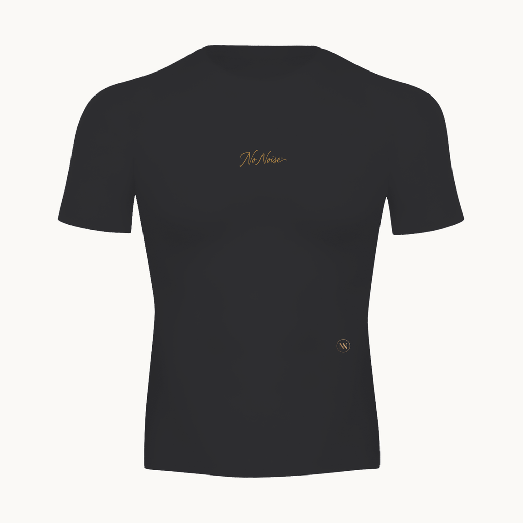 ESSENTIAL PERFORMANCE SHORT SLEEVE — product view on warm ivory.
