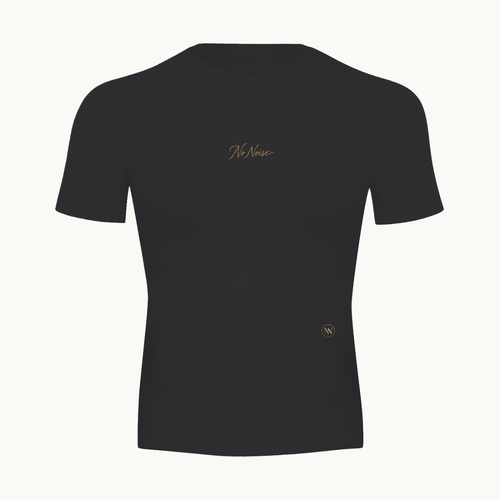 ESSENTIAL PERFORMANCE SHORT SLEEVE — product view on warm ivory.
