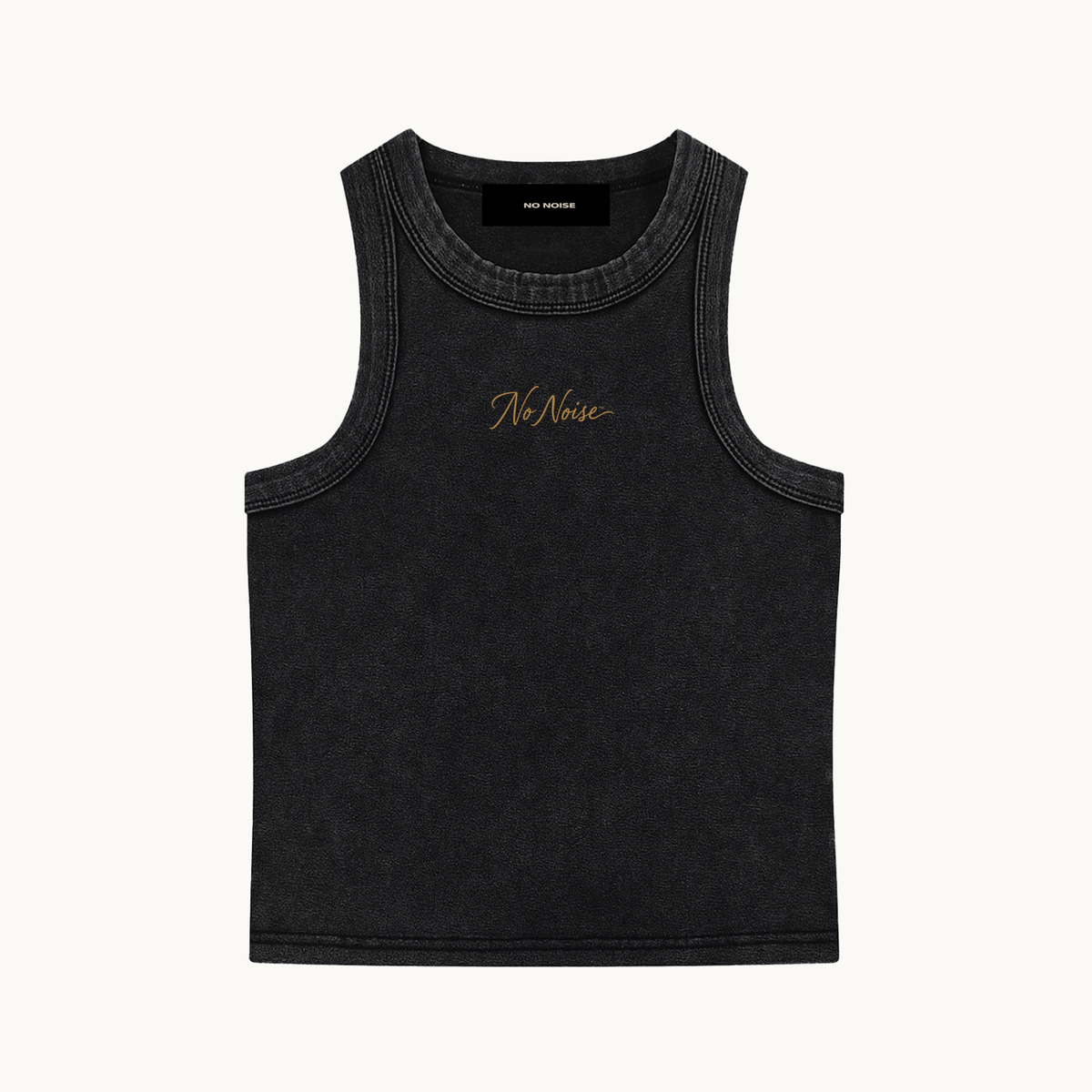ESSENTIAL WASHED TANK — product view on warm ivory.