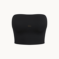 STUDIO TUBE TOP™ — BLACK — product view on warm ivory.