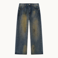 THE WORLD IS LOUD DENIM — VINTAGE BLUE — product view on warm ivory.