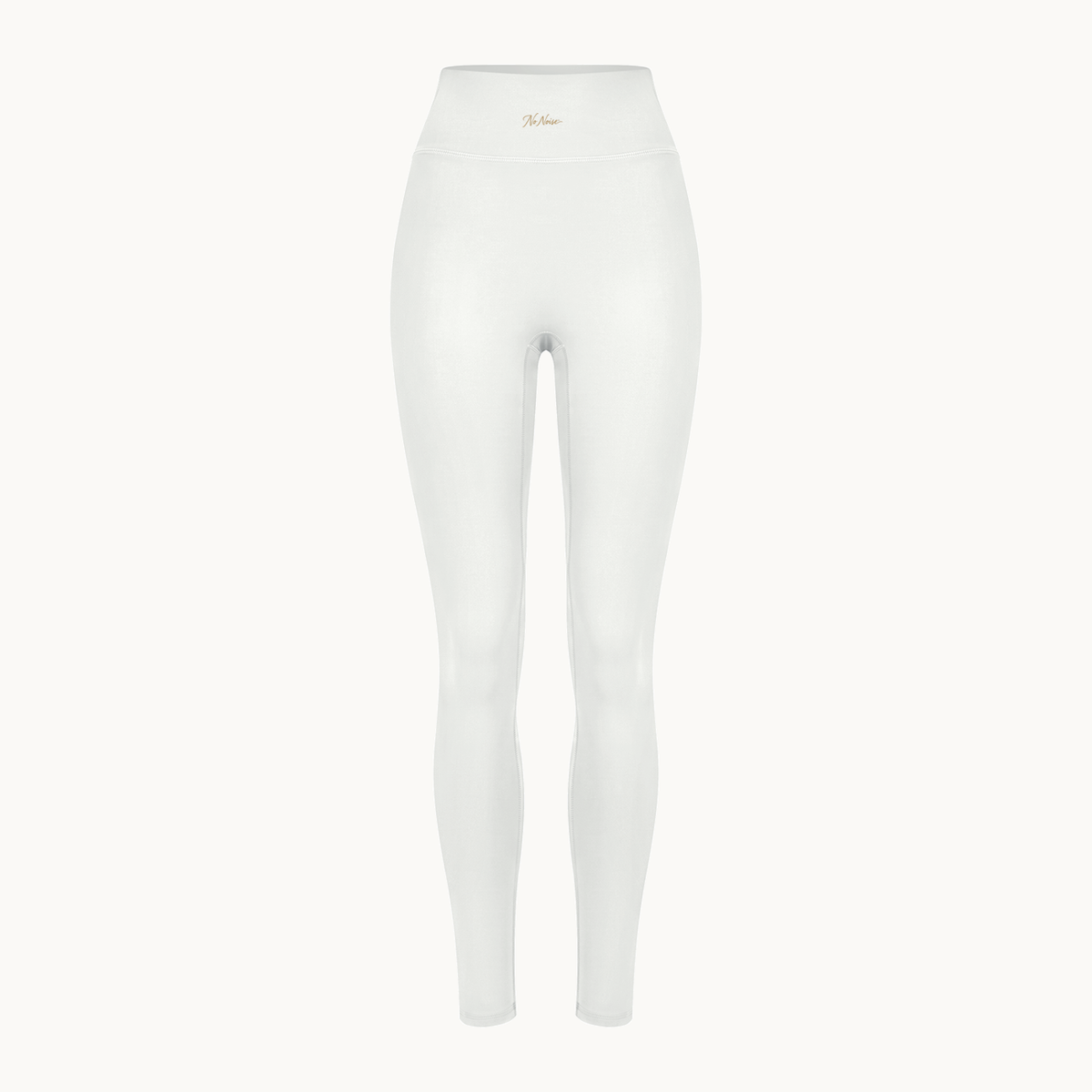 Poise High-Rise Leggings — Chalk — product view on warm ivory.