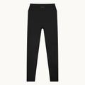 Poise High-Rise Leggings — Onyx, black, front flat view. On warm ivory.