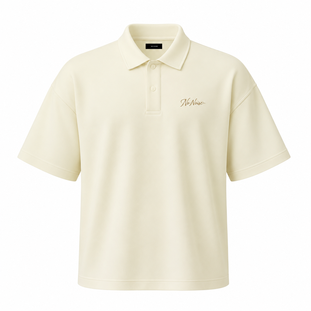 The Signature Drop Shoulder Polo - Ivory