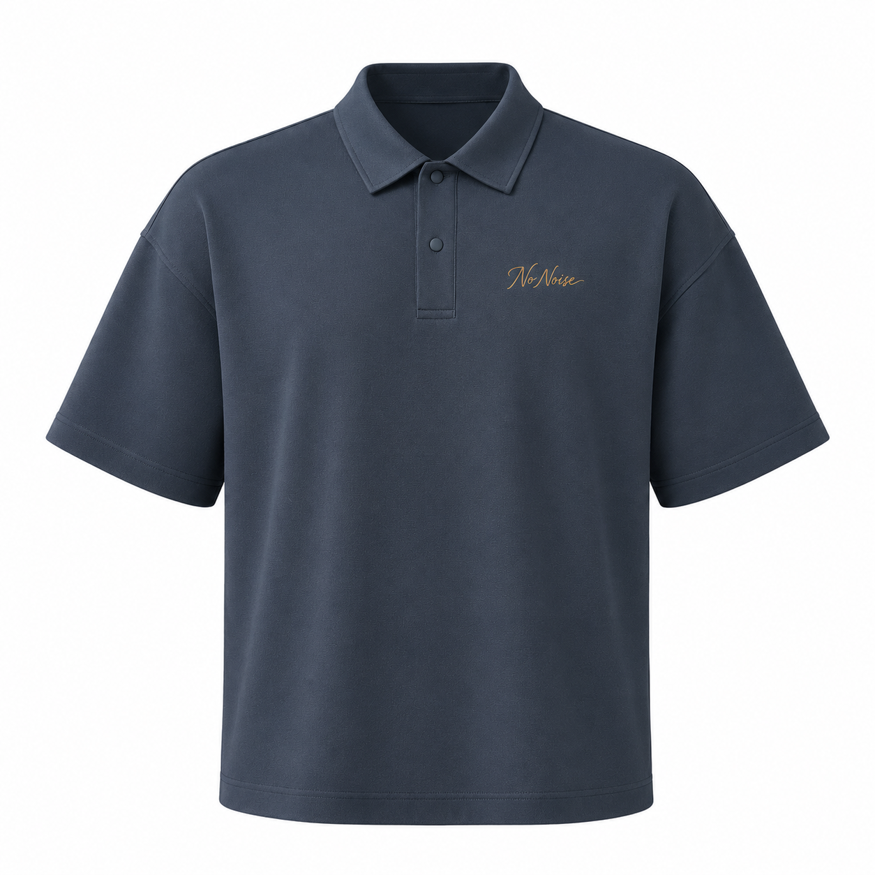 The Signature Drop Shoulder Polo - Slate Blue